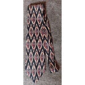 Dress Tie 70s 80s 90s Y2K New Vintage Stock Mens X M I Black Beige 57 Inches